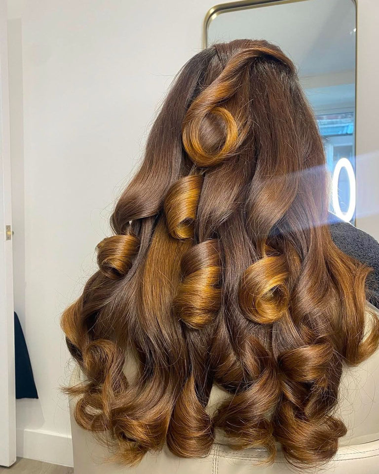 Caramel Lights Cut & Blow dry